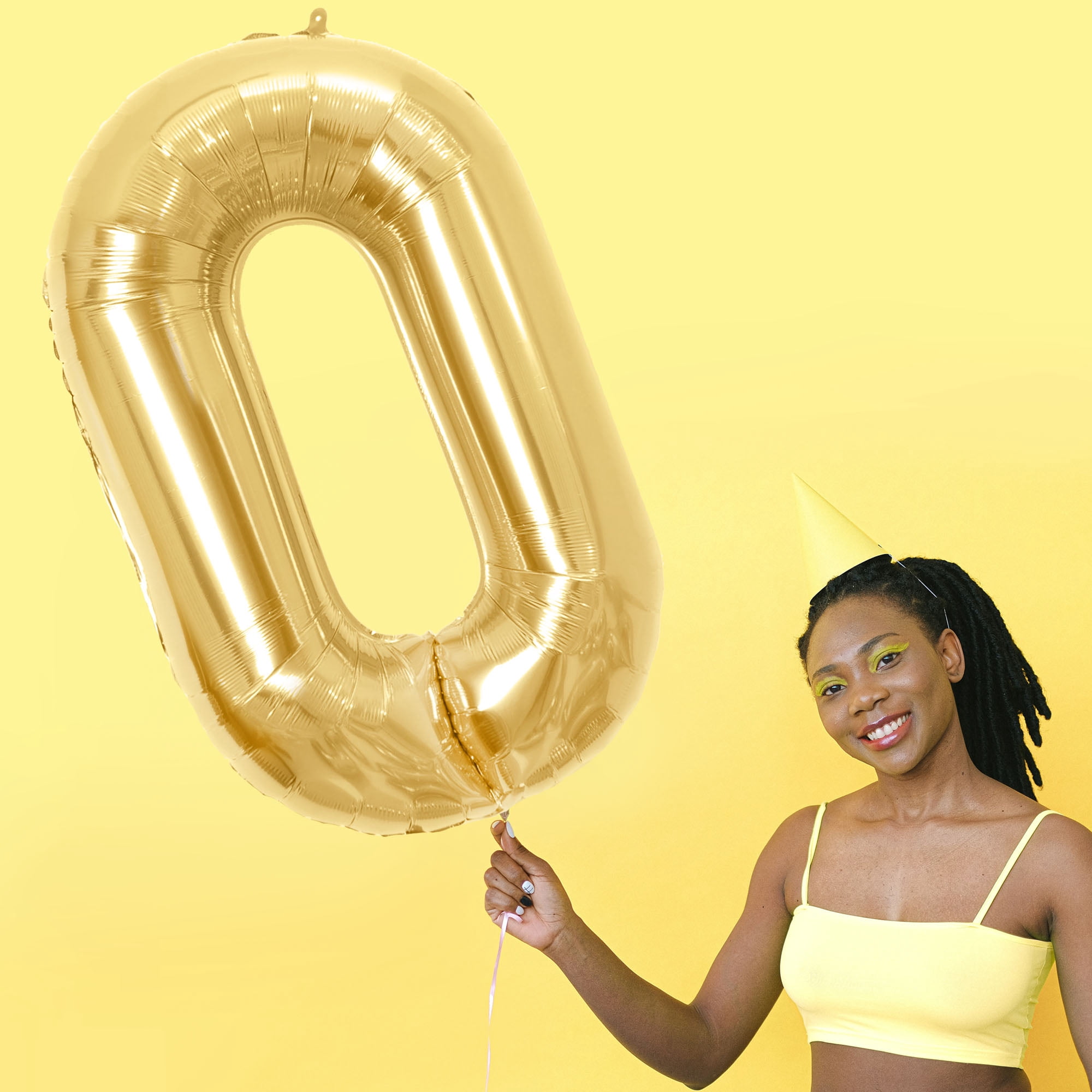 34" Gold Number 0 Foil Balloon, by Way To Celebrate
