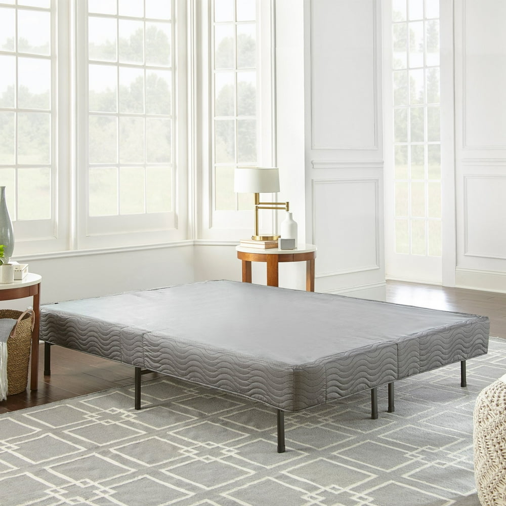 Pure Posture 14 in. Platform Bed Frame with Black ...