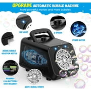 JBeeCtrl Bubble Machine for Kids & Toddlers Automatic Bubble Blower with 20000+ Bubbles Per Minute, Bubble Maker Bubble Toys for Kids Outdoor Birthday Party,Wedding
