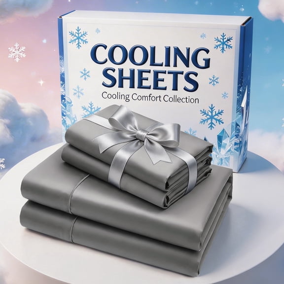 3/4PCS Luxury Soft Bed Sheet Set with Deep Pocket Fitted Sheet, Easy Care, Perfect for Bedroom & Guest Room(Grey,Twin)