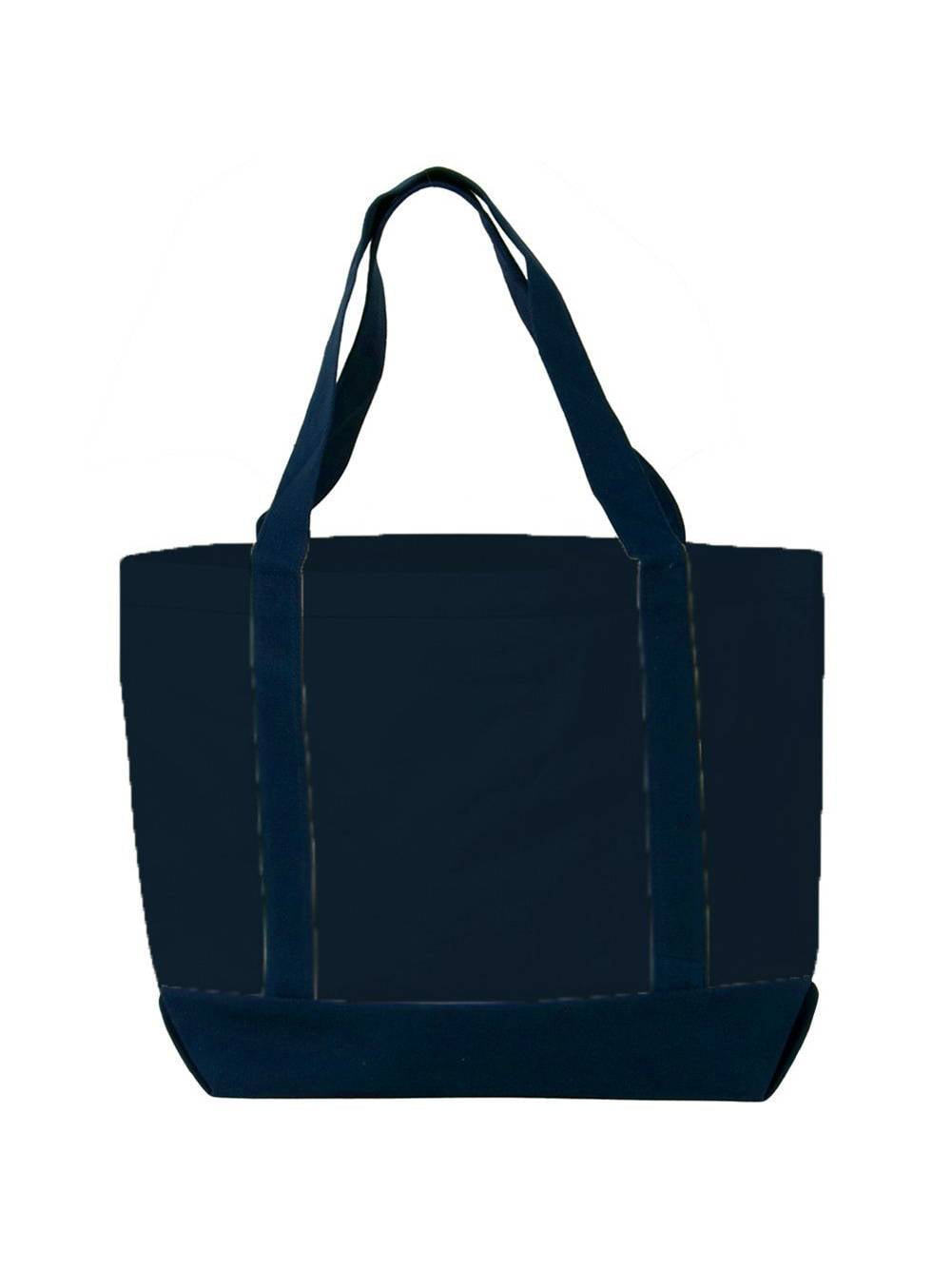 navy blue canvas bag