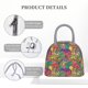 thumbnail image 4 of Disketp Colorful Dinosaur Bolsa Térmica para Almuerzo, Lonchera con Abertura Amplia y Gran Capacidad, Organizador Reutilizable para Mujeres, Hombres y Adultos, 4 of 6