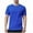 Blue, variant on Men Solid Crewneck Silk Tee Classic Short Sleeve Casual T Shirt Comfort Lightweight Tops
