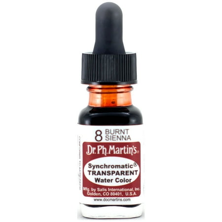 UPC: 0090385408508 | Dr. Ph. Martin s Synchromatic Transparent Water Color  0.5 oz  Burnt Sienna (8)