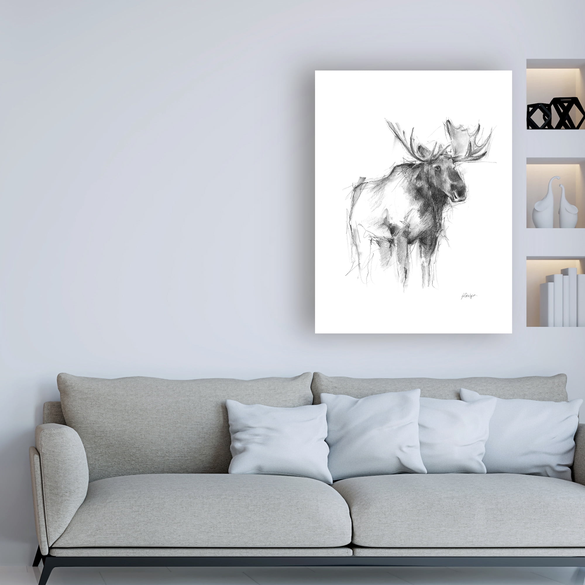 Trademark Fine Art 'Western Animal Sketch IV' Canvas Art by Ethan Harper