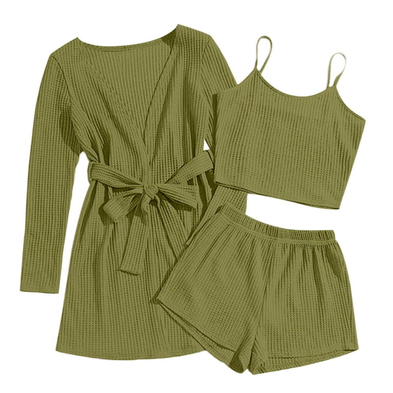 Robe Piece Flannel Pajama Set Lands' End Women's Drapey Flannel