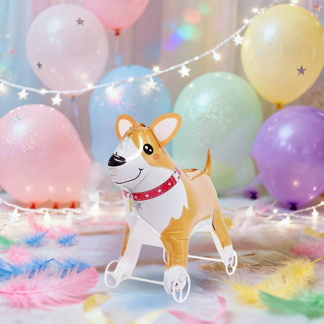 Jouet Gonflable pour Jeu Interactif Ballon sur Roues Conçu pour Intérieur Extérieur pour Favoriser le Mouvement et l'Exercice