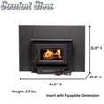 thumbnail image 5 of Comfort Glow Wood Burning Fireplace Insert, Heats up to 1200 sq ft. Fits 18" Logs - CGWI1800, 5 of 6