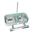 thumbnail image 3 of Almencla Bird Feeder for Cage No Mess Cage Accessory for Small to Medium Birds Parrot Green Square, 3 of 8