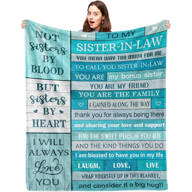 LHSHID Sister in Law Gifts Blanket Sister in Law Birthday Gifts Gifts for Sister in Law Birthday Gifts for Sister in Law Sister in Law Wedding Gift Sister in Law Gifts 30"x40"