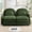 Green, variant on Tabaray 68.5" Loveseat Couch Sherpa Fleece Fabric, Plush Soft Sofa Perfect for Small Space, Modern Living Room Furniture Space with Compact Design and Studio Apartment Use Throw Pillow Design, Green