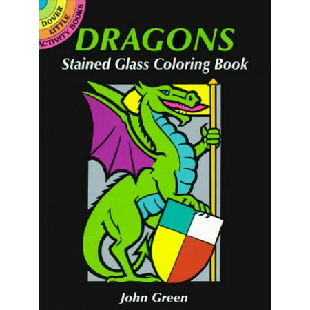 Dragons Stained Glass Coloring Book (The Best Drawings Of Dragons)