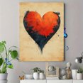 thumbnail image 4 of Qisvanset Framed Canvas Wall Art, 12x16 Inch John Heart Valentine Bible Verse Wall Art, 4 of 5