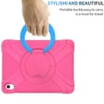 thumbnail image 5 of TECH CIRCLiPad 10th Generation Case A2696 A2757 A2777,Heavy Duty Shockproof Cover with Rotating Handle Grip Stable Kickstand Girls Kids Protective Tablet Cover for iPad 10th Gen 10.9" 2022,Rose/Blue, 5 of 7