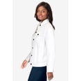 thumbnail image 3 of Jessica London Women's Plus Size Classic Cotton Button Down Denim Jean Jacket, 3 of 6