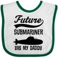 thumbnail image 3 of Inktastic Future Submariner Like Daddy Boys or Girls Baby Bib, 3 of 4