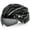 Black White, variant on FUNWICT Bicycle Helmet with Light and Magnetic Goggles Lightweight Bike Helmet for Adult Men Women