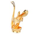 thumbnail image 3 of Soporte para cuchara de café Elegante aleación en forma de cisne Polaco de espejo Detalles ricos Soporte para agitadores de café para fiesta Café Oficina Soporte dorado con cuchara, 3 of 12