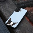 thumbnail image 4 of WIRESTER Shockproof Soft Rubber Cover Case for Apple iPhone 16 Plus 6.7" 2024, Animal Boston Terrier Dog On Light Blue Background, 4 of 5