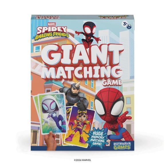 Marvel Spidey Amazing Friends Giant Matching Game, Children Ages 3 and up
