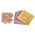 thumbnail image 1 of Matching Puzzle Multi-colored Beech Building Block Puzzle Thick for Baby Home ANGGREK Otros, 1 of 8