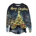 thumbnail image 2 of Amidoa Winter Ladies Sweatshirts Crewneck Ugly Christmas Sweatshirts Graphic Funny Trendy Tops for Women 2025 M, 2 of 6