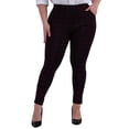 thumbnail image 5 of Plus Size Tummy Control Sculpting Treggings - Black  Red Plaid, 5 of 8