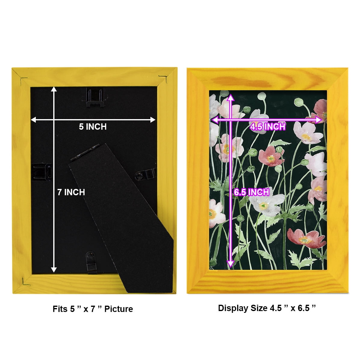 Anemone Dance I -Framed Print w/glass-Sunflower Yellow