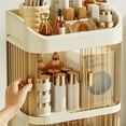 thumbnail image 6 of NIBOLOG Makeup Storage Box Large Capacity with Transparent Door 2/3 Layer Multi Compartments Bedroom Desktop Cosmetic Organizer Cosmetics Display Case, 6 of 8