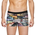 thumbnail image 5 of Calzoncillos tipo bóxer con estampado de Anime Demon Slayer para hombre, ropa interior transpirable para hombre, 5 of 5