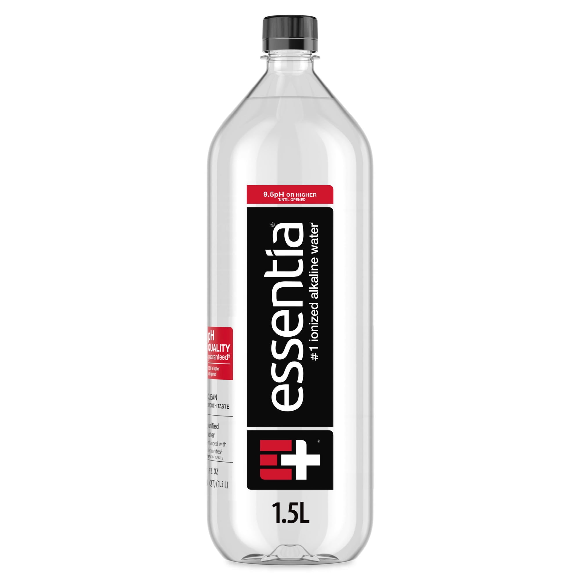 Essentia Ionized Alkaline Water, 9.5 PH until opened, 99.9% Pure, Bottled Water, 1.5L Bottle