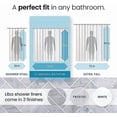 thumbnail image 4 of LiBa Cortina de Ducha para Baño de Peso Superpesado PEVA, Tela No Tóxica de Peso Pesado, Grosor Resistente, Impermeable, Resistente Al Moho y a los Hongos, Color Blanco, 72 de Ancho x 72 de Alto, 4 of 7