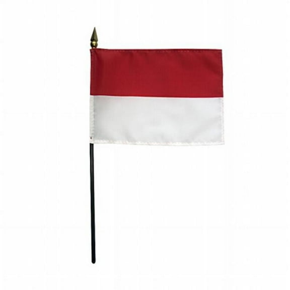Annin Flagmakers 210067 4 x 6 in. Eb Indonesia Mounted - 12 Pack