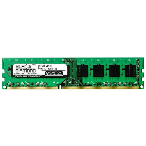 4GB RAM Memory for Acer Aspire X1420G-U5832, X1430, X1430-UD30P, X1430-UR11P, X1430-UR12P 240pin PC3-12800 DDR3 DIMM 1600MHz Black Diamond Memory Module Upgrade