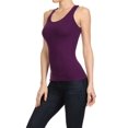 thumbnail image 2 of Lady's Slim Fit Racer Back Tank - Purple, 2 of 4