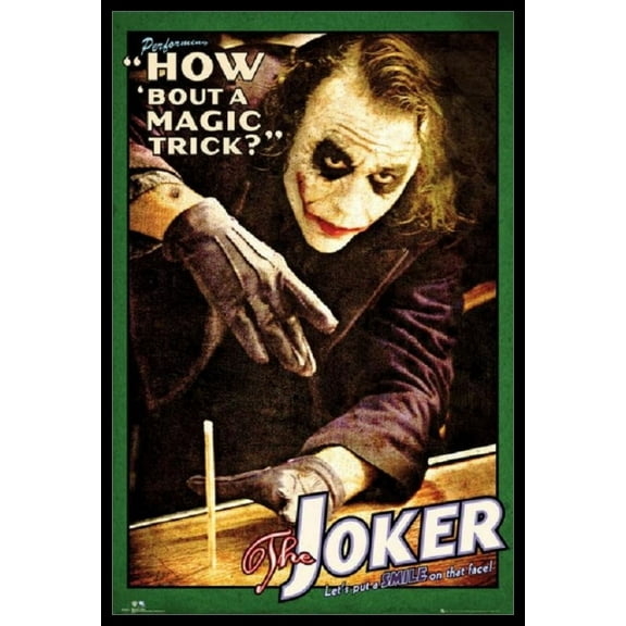 Batman Joker How About A Magic Trick Laminated & Framed Poster (24 x 36)