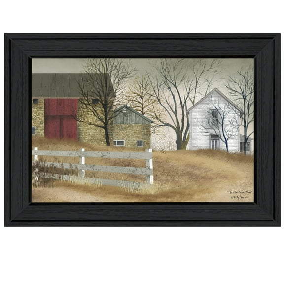 Old Stone Barn By Billy Jacobs Printed Wall Art Wood Multi-Color