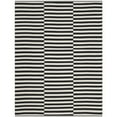 thumbnail image 6 of SAFAVIEH Montauk Raeyln Striped Cotton Area Rug, Ivory/Black, 4' x 6', 6 of 9