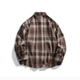 thumbnail image 4 of Dagugfen Shirts for Men Plus Size Button down Long Sleeve Loose Palid Casual Work Shirts Pocket Fall, 4 of 4
