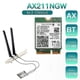 thumbnail image 2 of AX211NGW+Dual Antenna WiFi 6E M.2 Key E CNVio2 2.4Ghz/5Ghz Wireless Network Card 802.11Ac Bluetooth, 2 of 5