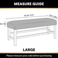 thumbnail image 2 of Bench Covers for Dining Room - Bench Cover Removable Washable Bench Seat Protector, 2 of 7