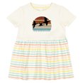 thumbnail image 3 of Inktastic Duck Hunting Retro Sunset Hunter Girls Baby Dress, 3 of 5