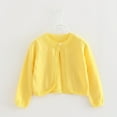 thumbnail image 2 of ZyeKqe Newborn Baby Girls Cotton Cardigans Long Sleeve Crewneck Hollow Knit Thin Sweater Toddler Baby Girl Button Sweaters, 2 of 7