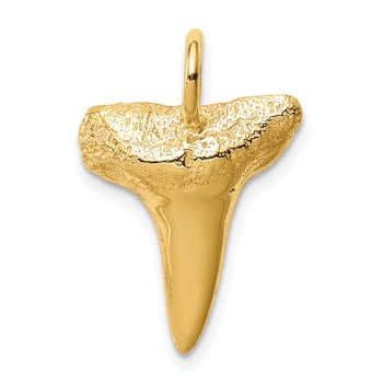 Lex \u0026 Lu 14k Yellow Gold Shark Tooth 