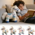 thumbnail image 1 of Desktop Decorations Plush Pony Squeezable Stuffed Animal Ornament Cute Simulation Horse Toy(1Pcs) JASKFLY, 1 of 9