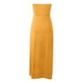 thumbnail image 5 of JIRNDf Robes de Printemps pour Femmes 2025 Tendance Plage Débardeur Sans Manches Ample Col Rond Robe Bohème Femme Ligne A Jaune G, 5 of 5