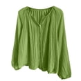 thumbnail image 3 of Sun Protection Shirt Thin Shirts for Women Lightweight Beach s for Women Full Zip Outdoor Hiking Running Long Sleeve Active Shirts,Green,XL, 3 of 8
