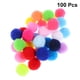thumbnail image 5 of 100 pompones multicolores de 2,5 cm, pequeñas bolas de pelo, hechas a mano, para manualidades, ropa y accesorios (colores variados), 5 of 5