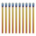 thumbnail image 1 of 10pcs Stainless Steel Straws: Reusable Smoothie Straws With Spoon Metal Stirring Stick For Coffee Milk Tea Ice Cream Home Party, 1 of 4