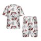 thumbnail image 1 of Balery Koi Fish Conjunto de Pijama Infantil de Manga Corta con Estampado – Ropa de Dormir de Algodón Suave-Large, 1 of 6